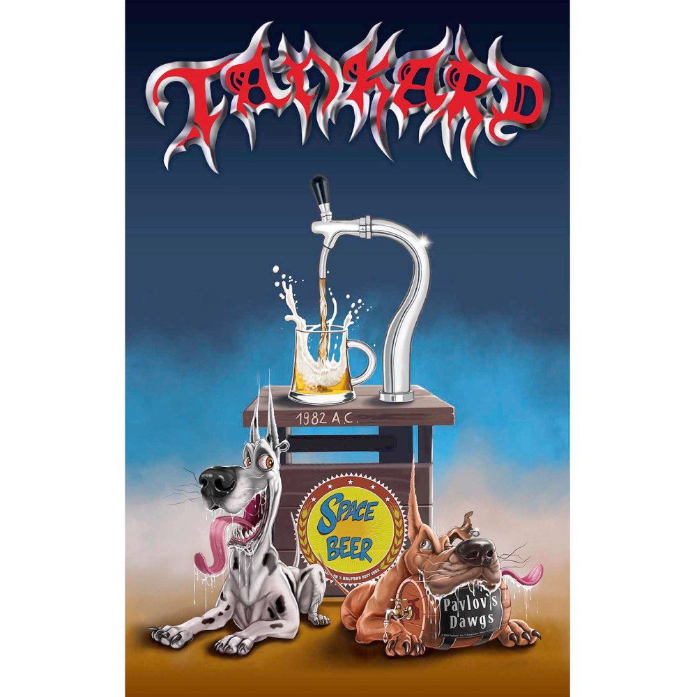 Tankard - Pavlov's Dawgs Textiel Poster - Multicolours
